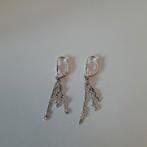 Zilveren hangende oorbellen, Sieraden, Tassen en Uiterlijk, Oorbellen, Ophalen of Verzenden, Zo goed als nieuw, Zilver, Zilver