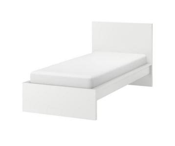 Ikea Malm Wit houten bedframe 90x200 - afbeelding 9