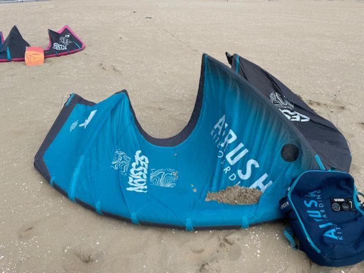 Airush Session 7m kite, Watersport en Boten, Kitesurfen, Gebruikt, Kite, 7 m², Geen board, Ophalen of Verzenden