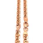 Gouden platte ketting 18karaat, Www.bredajuwelier.nl, Nieuw, Ophalen of Verzenden, Www.bredajuwelier.nl