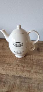 theepot met kopje, Huis en Inrichting, Keuken | Servies, Ophalen of Verzenden, Zo goed als nieuw
