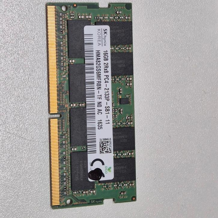 SK Hynix 16GB PC4-2133p sodimm, Computers en Software, RAM geheugen, Gebruikt, Laptop, 16 GB, DDR4, Verzenden