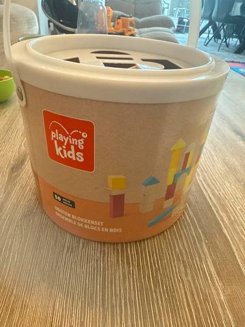Houten Blokken Speelgoed - Playing Kids beschikbaar voor biedingen