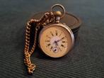 Vintage zakhorloge met ketting, Ophalen of Verzenden