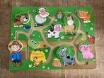 Houten schuifpuzzel dieren in PRIMA staat., Gebruikt, Ophalen of Verzenden, Van hout, Minder dan 10 stukjes