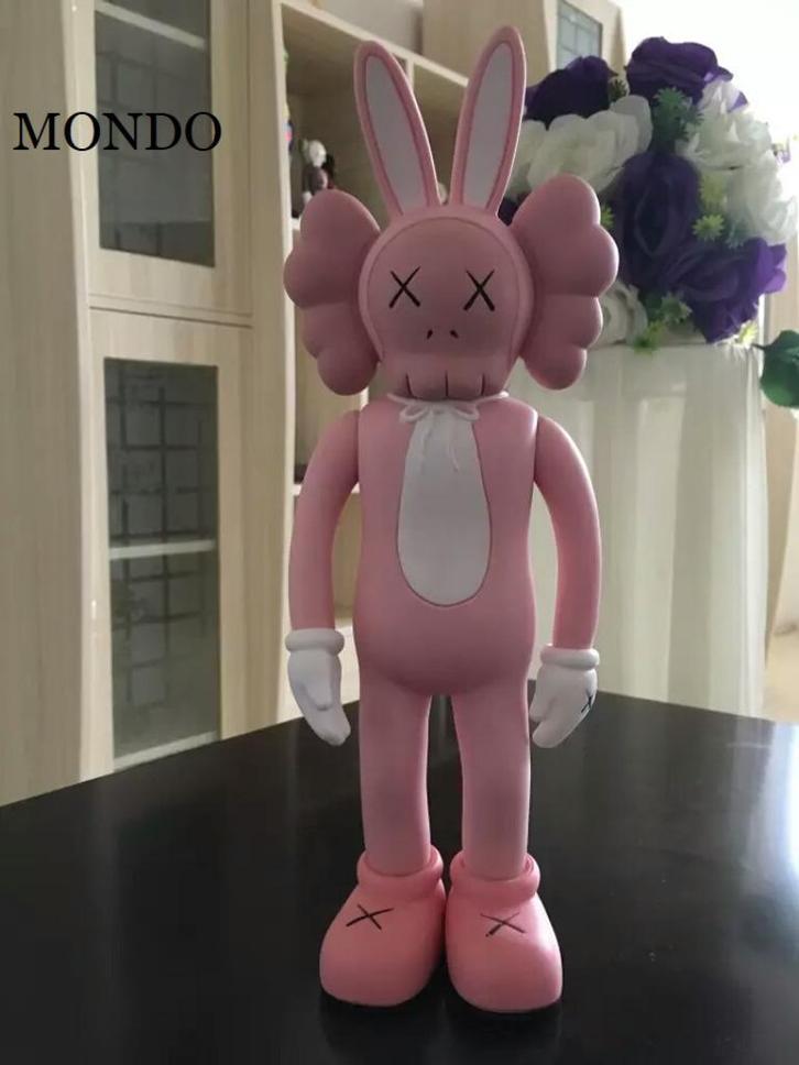 Kaws bunny (bugs bunny) rabbit roze pink figuur pop 30 cm, Verzamelen, Poppetjes en Figuurtjes, Nieuw, Ophalen of Verzenden
