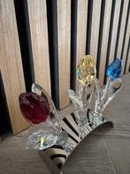 3 tulpen van SWAROVSKI met display in doos, Verzamelen, Swarovski, Tulpen, Verzenden, Overige typen, Zo goed als nieuw