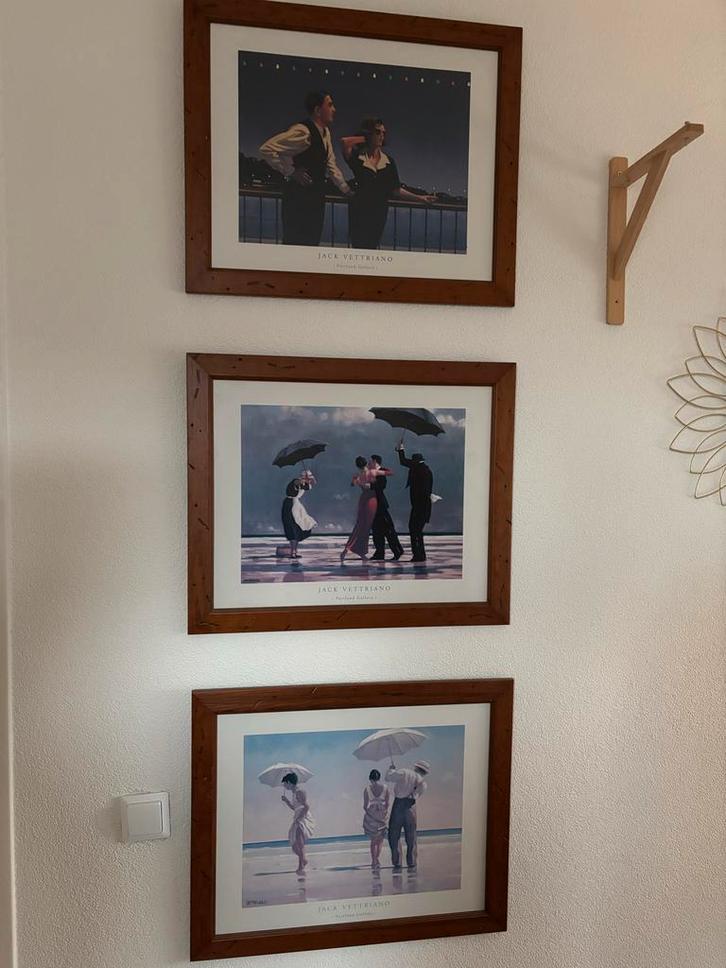 Jack Vettriano Prints - Set van 3, Antiek en Kunst, Kunst | Schilderijen | Klassiek, Ophalen