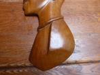 Houten wanddecoratie van een Afrikaanse man, Antiek en Kunst, Kunst | Beelden en Houtsnijwerken, Ophalen of Verzenden