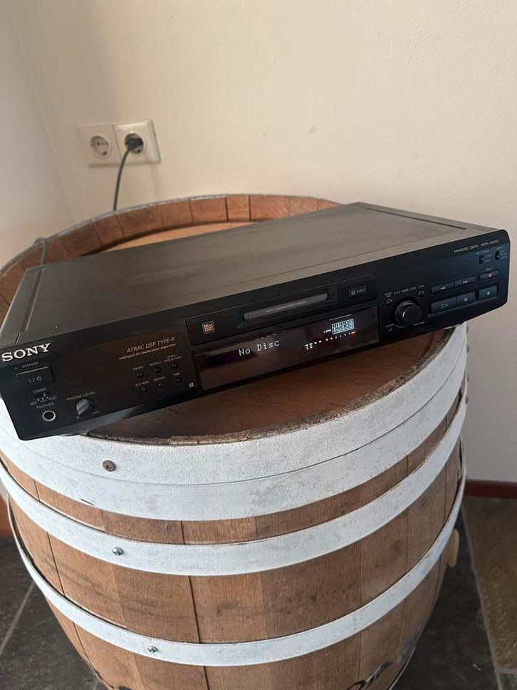 Sony MDS-JE530 Minidisc Recorder met afstandsbediening, Audio, Tv en Foto, Walkmans, Discmans en Minidiscspelers, Minidisc-recorder