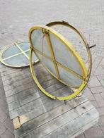 Zes stuks antieke ronde ijzeren kantelramen, 78 cm, Ophalen
