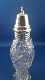 Vintage kristallen strooibus strooi fles, dop plastic. 6C10, Tweedehands verkoop, Tweedehands verkoop, Gebruikt, Ophalen of Verzenden