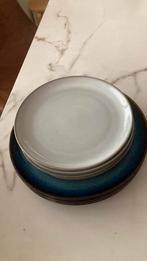 8 ikea gladelig borden grijs en blauw, Huis en Inrichting, Keuken | Servies, Ophalen, Aardewerk, Overige stijlen, Bord(en)