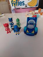 Leuke PJ Masks speelgoed set met figuren en een auto., Ophalen of Verzenden, Zo goed als nieuw