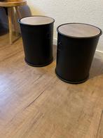 Nachtkastje 2x, Huis en Inrichting, Slaapkamer | Nachtkastjes, Ophalen, Minder dan 45 cm, Metaal of Aluminium, Nieuw