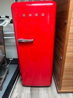 Smeg koelkast/vriezer rood, Witgoed en Apparatuur, Koelkasten en IJskasten, Ophalen, Gebruikt, 75 tot 100 liter, 140 tot 160 cm