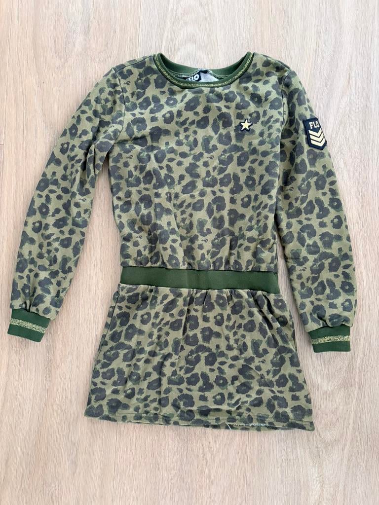 Jurk Like Flo panterprint, Kinderen en Baby's, Kinderkleding | Maat 134, Ophalen of Verzenden, Zo goed als nieuw, Meisje, Jurk of Rok