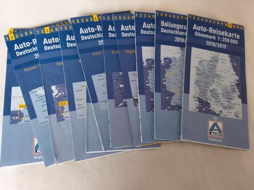 11 wegen kaarten duitsland +register plaatsnamen, Ophalen of Verzenden, Overige typen