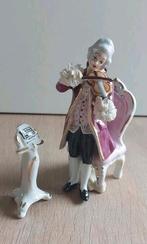 Porseleinen beeldje violist met lessenaar, Antiek en Kunst, Ophalen of Verzenden