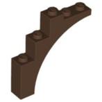 Lego Brown Arch 1 x 5 x 4 - Continuous Bow, Ophalen of Verzenden, Gebruikt, Losse stenen, Lego