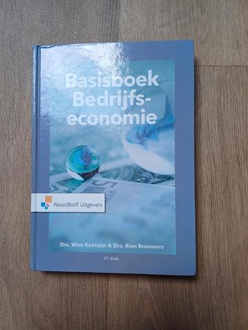 Basisboek Bedrijfseconomie - Drs. Koetzier & Brouwers beschikbaar voor biedingen