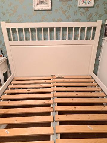 IKEA Hemnes Bed 140x200 Wit gelakt - afbeelding 2