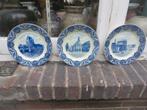 3 Mooie R.damse Wandbordjes Stadhuis, Wittehuis,Delfse P., Antiek en Kunst, Antiek | Wandborden en Tegels, Ophalen of Verzenden
