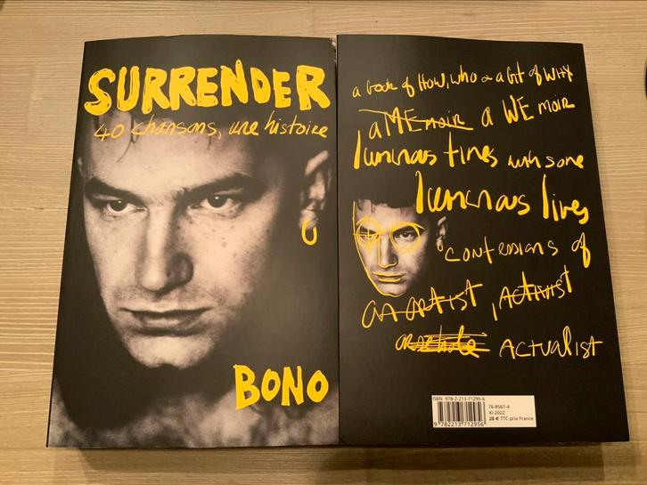 Bono (U2) - Surrender Franse editie, Boeken, Biografieën, Nieuw, Film, Tv en Media, Ophalen of Verzenden
