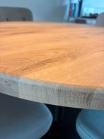 Houten ronde eettafel Eiken op maat 110cm *Nieuwstaat*, Ophalen, 100 tot 150 cm, Rond, Nieuw