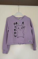 Leuke trui lila Pikachu print 134 - 140, Ophalen of Verzenden, Zo goed als nieuw, Meisje, Trui of Vest