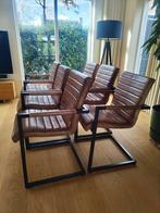 Goossens Sturdy stoelen, Huis en Inrichting, Stoelen, Ophalen, Gebruikt, Zwart, Leer