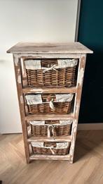 Opbergkast met 4 manden, Ophalen, Gebruikt, 100 tot 150 cm, 50 tot 100 cm