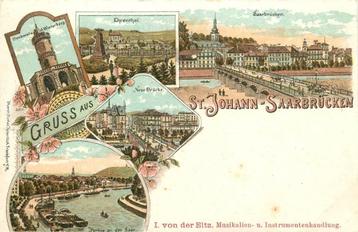 (701-244-001) St Johann Saarbrucken Litho beschikbaar voor biedingen