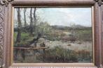 Antiek schilderij landschap, Ophalen