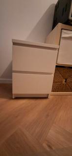 Ikea Malm Nachtkastje - Wit, Huis en Inrichting, Kasten | Ladekasten, Ophalen, Minder dan 50 cm, Overige materialen, 1 of 2 laden