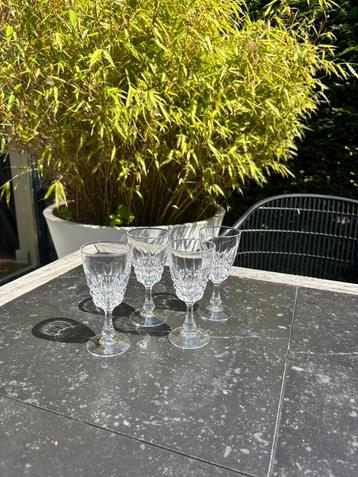 Kristallen wijnglazen Cristal d’Arques,vintage,zgan beschikbaar voor biedingen