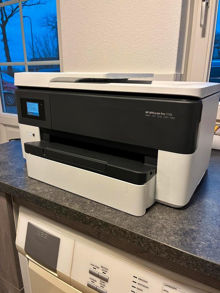 HP OfficeJet Pro 7720 All-in-One Printer, Computers en Software, Printers, Gebruikt, All-in-one, Inkjetprinter, Faxen, Draadloos