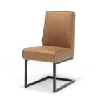 Eetkamerstoel Andries stof soft cognac | Webshop, Modern design, Overige kleuren, Nieuw, Ophalen of Verzenden
