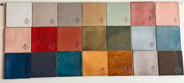 Tegeltjes 10x10 diverse kleuren, Hobby en Vrije tijd, Knutselen, Nieuw, Materiaal, Ophalen of Verzenden