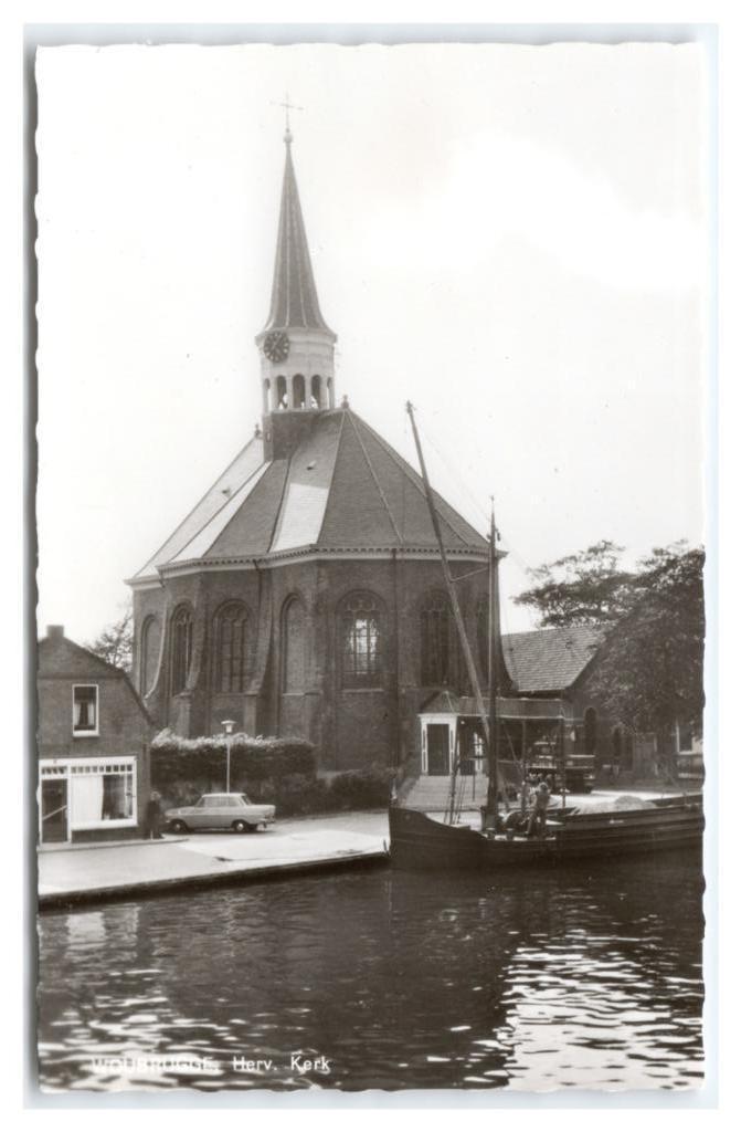 Woubrugge, Herv. Kerk. Opruimingskaart, Verzamelen, Ansichtkaarten | Nederland, Ongelopen, Zuid-Holland, 1960 tot 1980, Verzenden