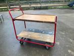 Vintage industriele magazijnwagen tafelwagen trolley kar, 100 liter of meer, Ophalen, Gebruikt, Transportkar