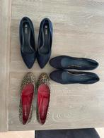 3 paar nieuwe pumps donkerblauw 2x en panterprint maat 40, Kleding | Dames, Schoenen, Pumps, Blauw, Nieuw, Ophalen of Verzenden