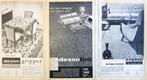 3 vintage advertenties reclames van Desso tapijt 1960, Ophalen of Verzenden, Gebruikt, Overige typen