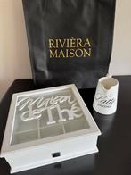 Riviera Maison theedoos + melkkan, Ophalen, Zo goed als nieuw, Overige materialen