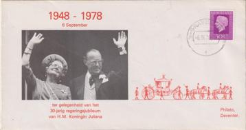 Nederland 1978 Kon. Juliana 30 j Koningin Oranje Koets beschikbaar voor biedingen