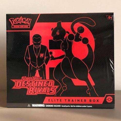 🚀 Sealed Destined Rivals ETB | 2/5 beschikbaar, Hobby en Vrije tijd, Verzamelkaartspellen | Pokémon, Zo goed als nieuw, Boosterbox