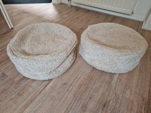 Poef zitzak van Lorena Canals kinder poefjes, Huis en Inrichting, Zitzakken, Zo goed als nieuw, Beige, Ophalen of Verzenden