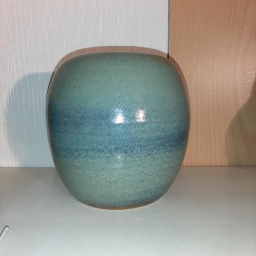 Gubbels Helden grote pot vaas turquoise-blauw-groen, Antiek en Kunst, Antiek | Keramiek en Aardewerk, Ophalen of Verzenden
