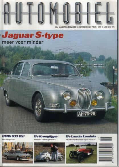Automobiel 10 2001 : Messerschmitt - Jaguar S type - BMW 635, Boeken, Auto's | Folders en Tijdschriften, Gelezen, Algemeen, Ophalen of Verzenden
