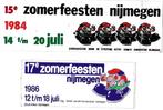 Vierdaagse Nijmegen Stickers Zomerfeesten, Nieuw, Ophalen of Verzenden
